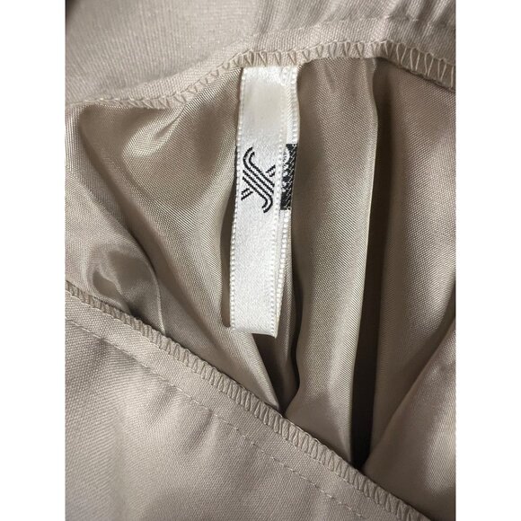 Vintage Jaeger Pure Wool Tan Skirt Midi Pleated Size 8 Y2K Professional - Picture 11 of 11